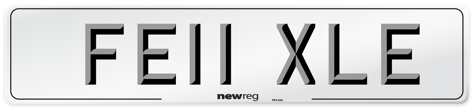 FE11 XLE Number Plate from New Reg